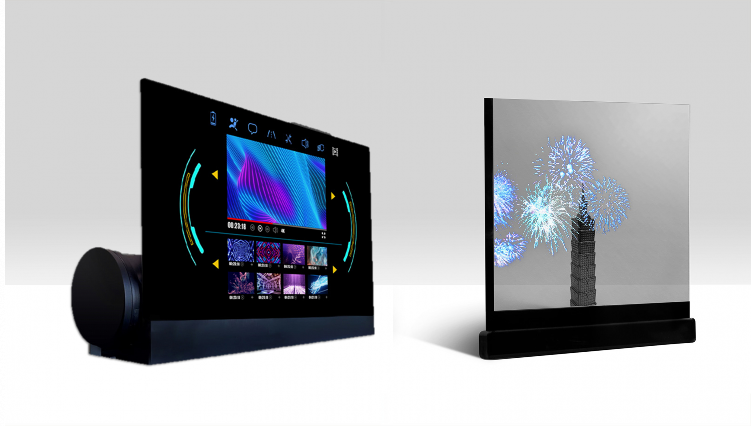 可卷式、折迭性、高透明